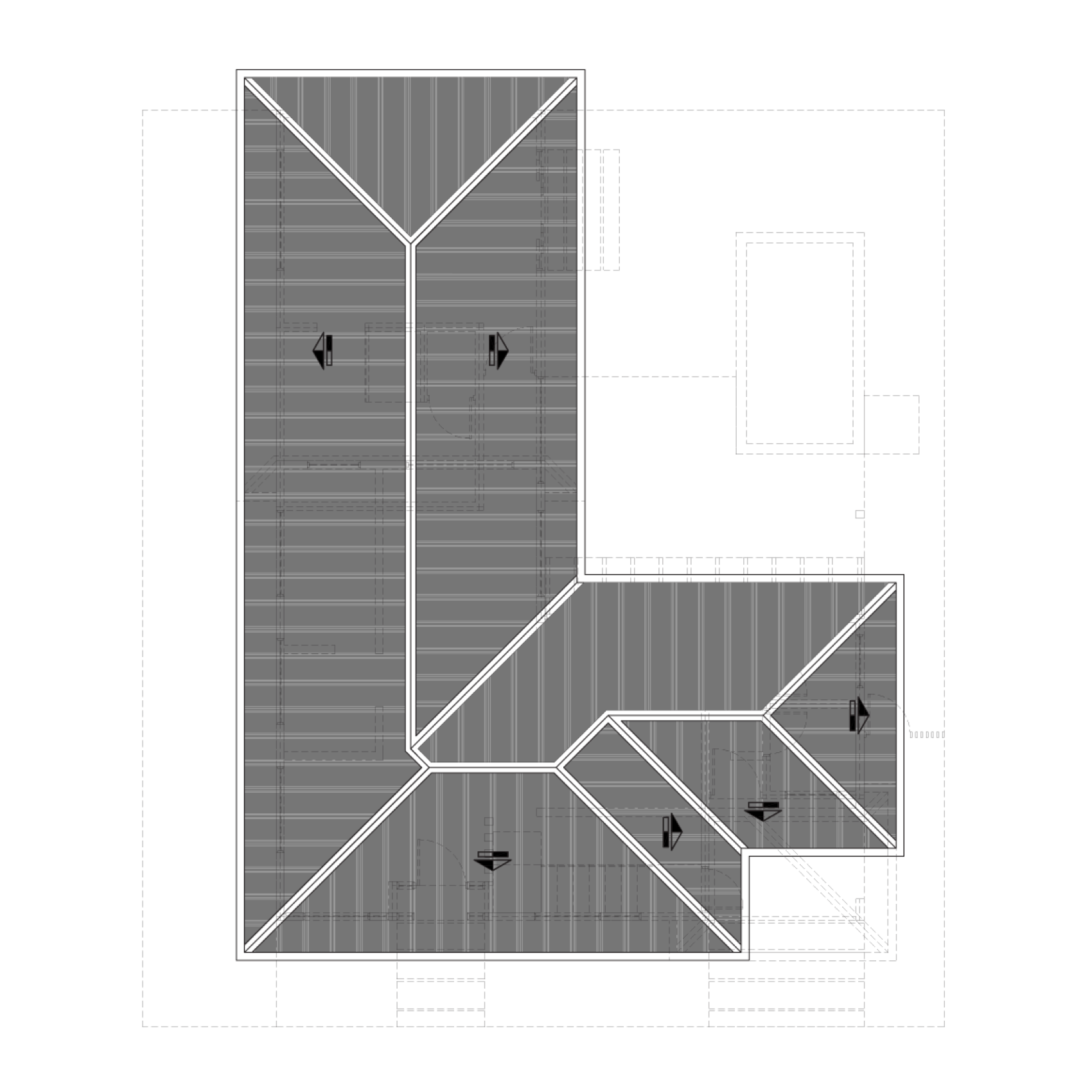 Sanctuary Boutique Residences Model Home A 4-bedroom flex floor plan, second floor distribution, Golfito Costa Rica
