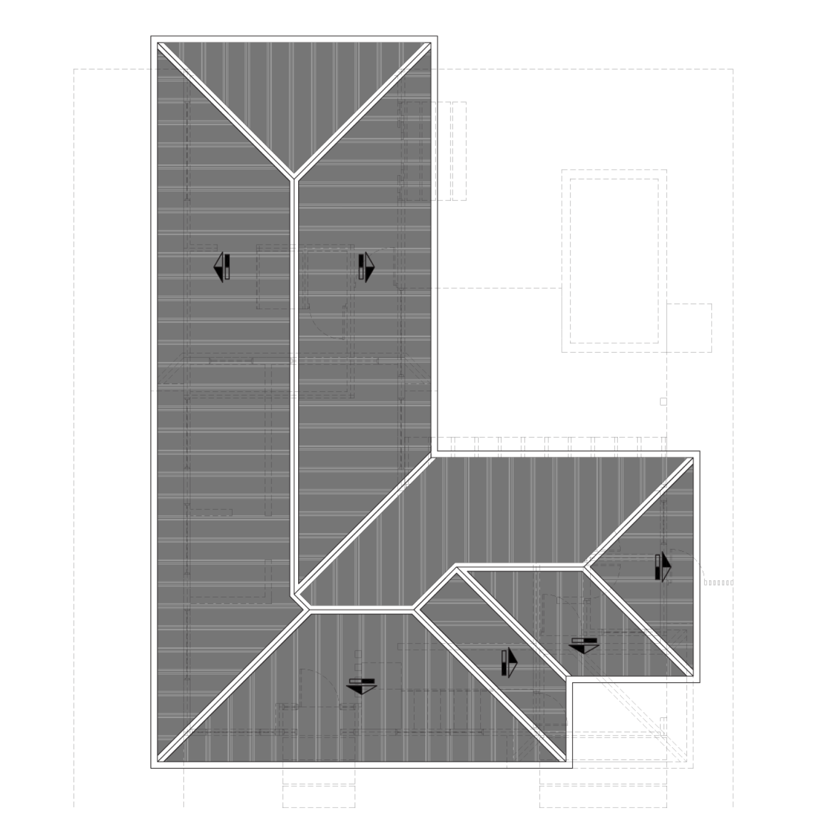 Sanctuary Boutique Residences Model Home B 4-bedroom flex floor plan, second floor distribution, Golfito Costa Rica